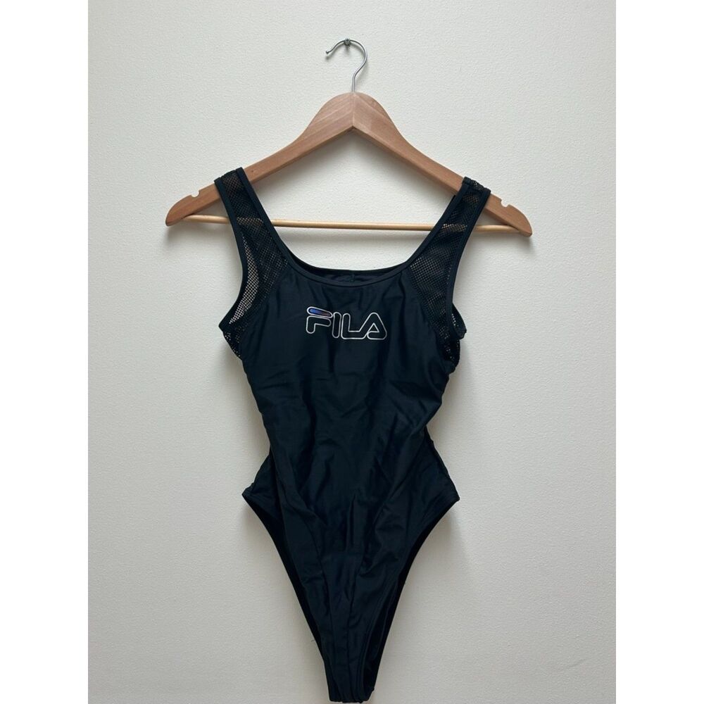 FILA Black Chic Mesh Swimsuit size XS